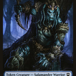 Salamander Warrior // Zombie Double-Sided Token [Commander Legends Tokens]