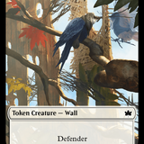 Wall // Intrepid Rabbit Double-Sided Token [Bloomburrow Tokens]