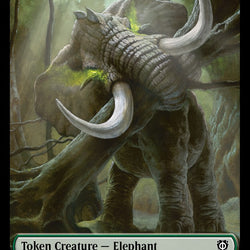 Human Soldier // Elephant Double-Sided Token [Phyrexia: All Will Be One Commander Tokens]