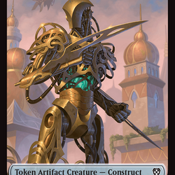 Construct // Golem (0013) Double-Sided Token [Aetherdrift Tokens]