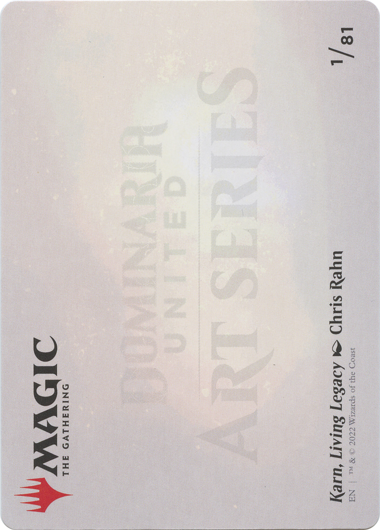 Karn, Living Legacy // Karn, Living Legacy (ADMU-001) (Borderless) [Dominaria United Art Series]