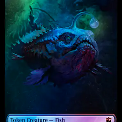 Fish // Food (0059) Double-Sided Token (Surge Foil) [Doctor Who Tokens]