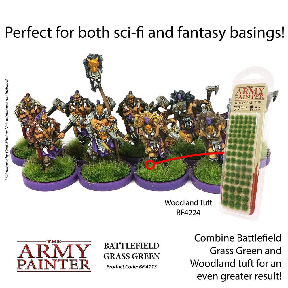 Army Battlefields Grass Green Flock