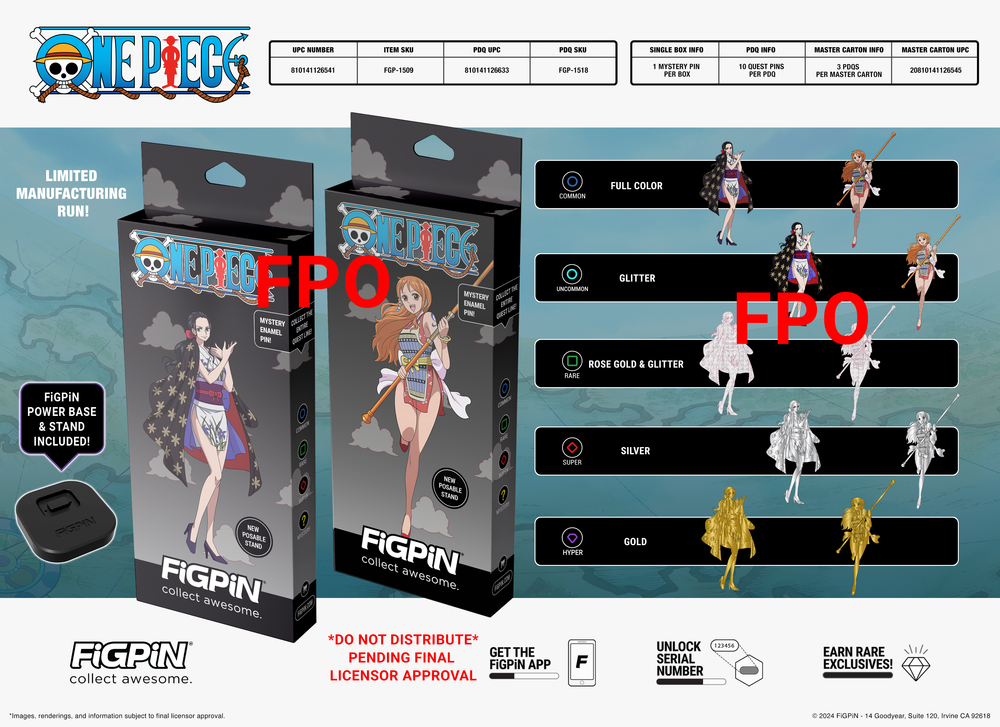 FIGPIN QUEST ONE PIECE GIRLS MYSTERY MINIS