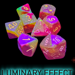 Lab Dice  Red/yellow Luminary™ 7-Die Set