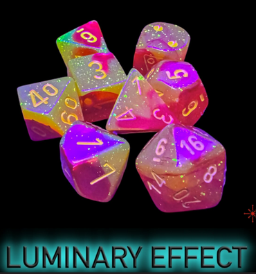 Lab Dice  Red/yellow Luminary™ 7-Die Set
