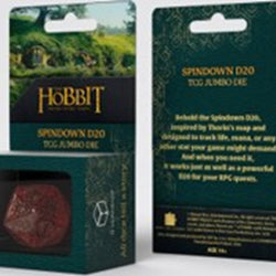 HOBBIT TCG SPINDOWN D20 JUMBO DIE EMBER  [2026-06-24]