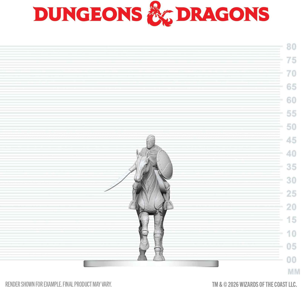 DND UNPAINTED MINIS WV29 NIMBLEWRIGHT STEED WITH RIDER (36/72) [2026-08-15]