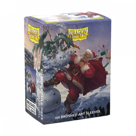 DRAGON SHIELD SLEEVES BRUSHED ART CHRISTMAS 2025 100CT
