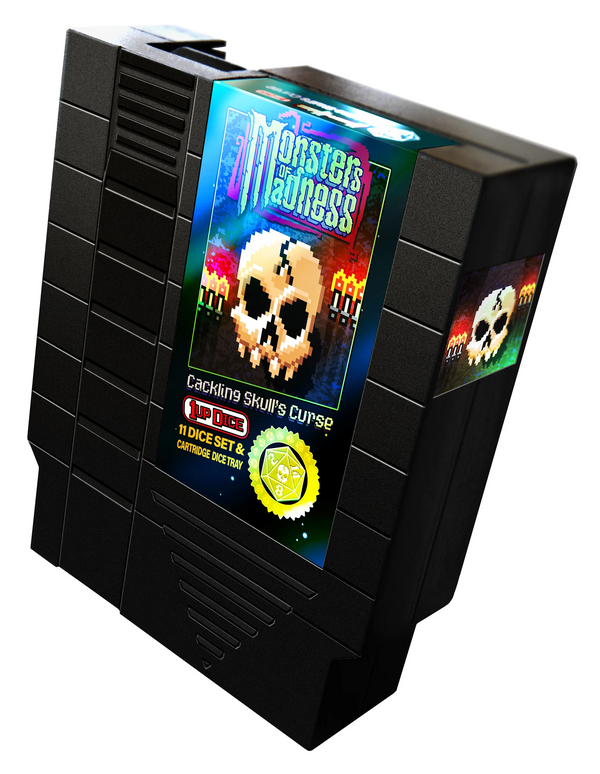 1UP-DICE CACKLING SKULL POLYHEDRAL DICE SET