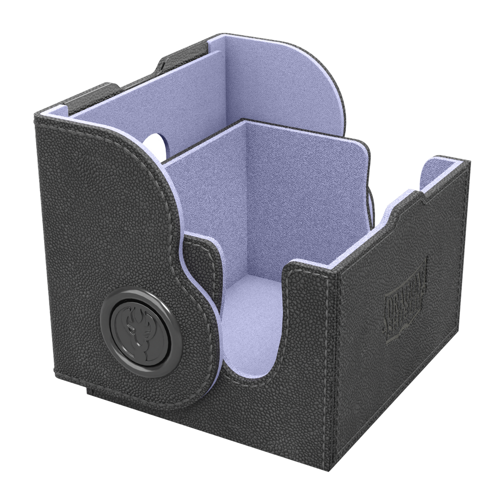 DRAGON SHIELD DRAGON BOX 150+ BLACK & LILAC
