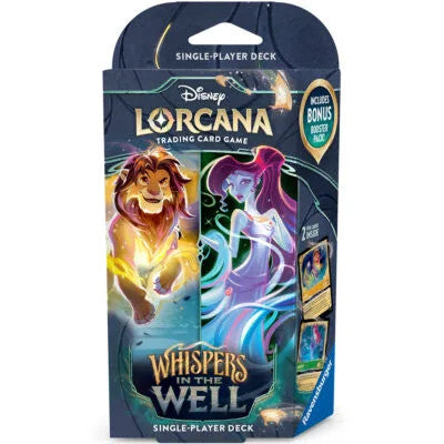 DISNEY LORCANA SET 10 WHISPERS IN THE WELL STARTER Simba / Megara