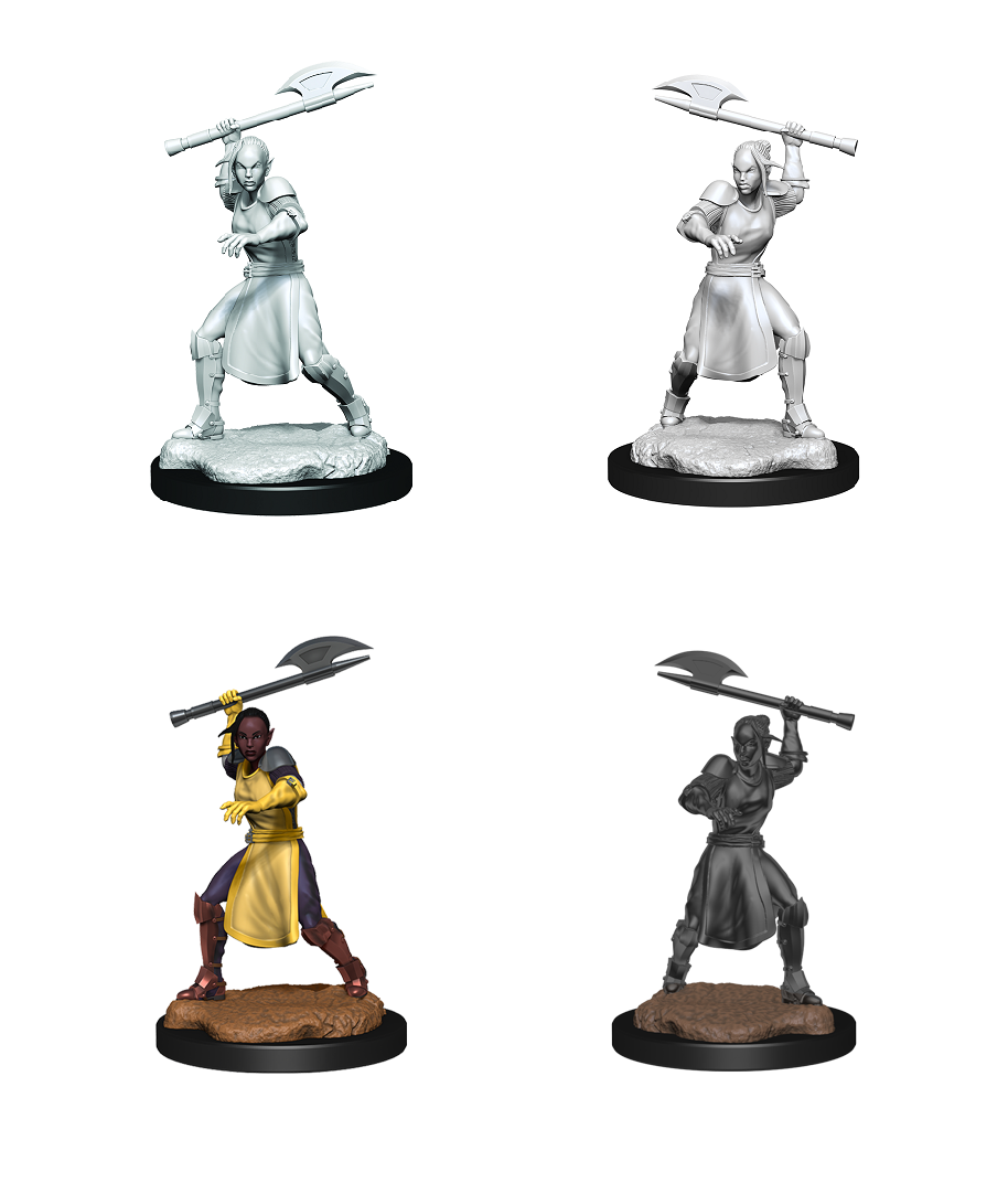CR UNPAINTED MINIS WV1  HALF-ELF ECHO KNIGHT/FEMALE