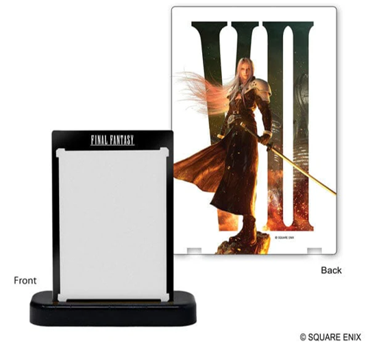 FINAL FANTASY 1TOUCH 35PT EDGE SEPHIROTH BLACK FRONT DESIGN