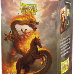 DRAGON SHIELD SLEEVES DUAL MATTE FIRE HORSE 100CT