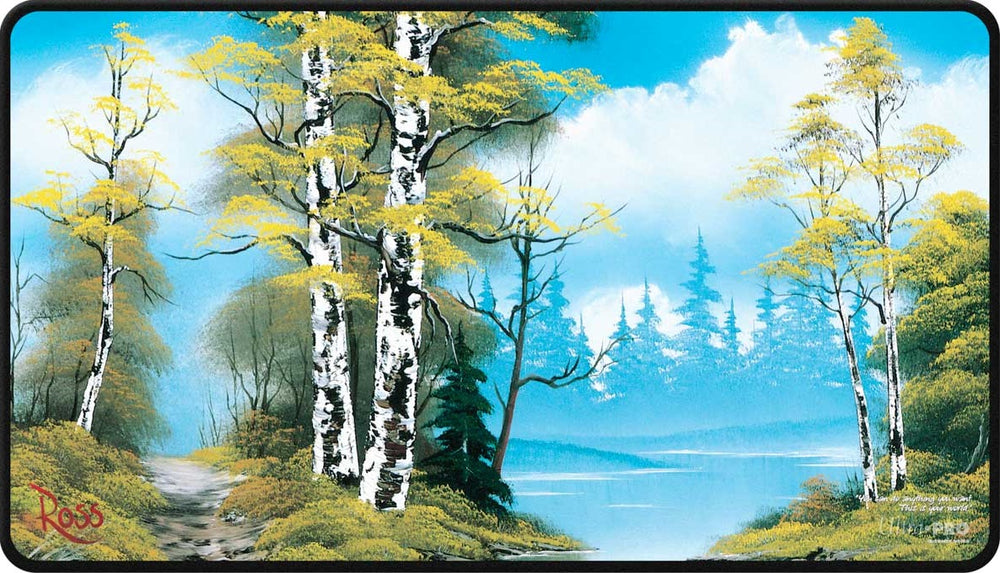 UP PLAYMAT BOB ROSS LAKESIDE PATH BLACK STITCH