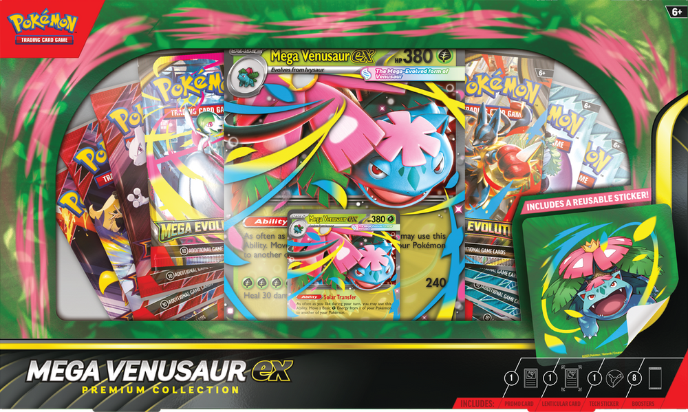 2025 Pokemon Mega Venusaur EX Premium Collection
