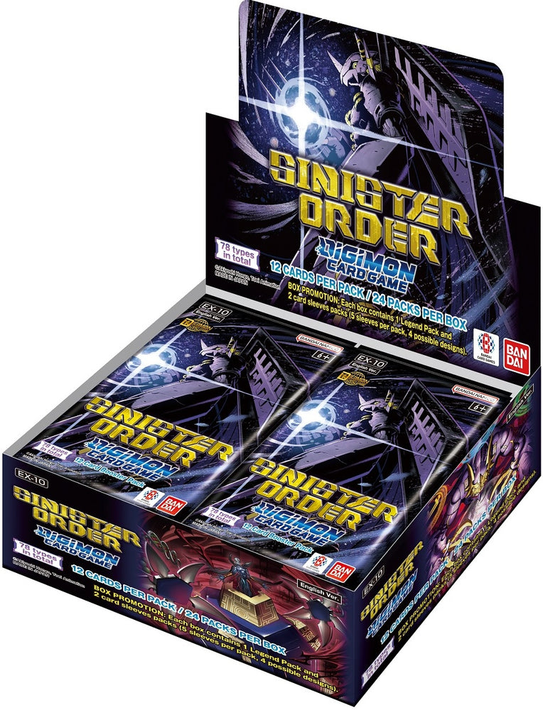 DIGIMON CG EX10 SINISTER ORDER EXTRA BOOSTER