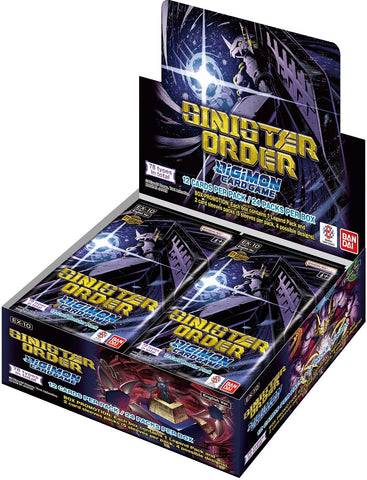 DIGIMON CG EX10 SINISTER ORDER EXTRA BOOSTER