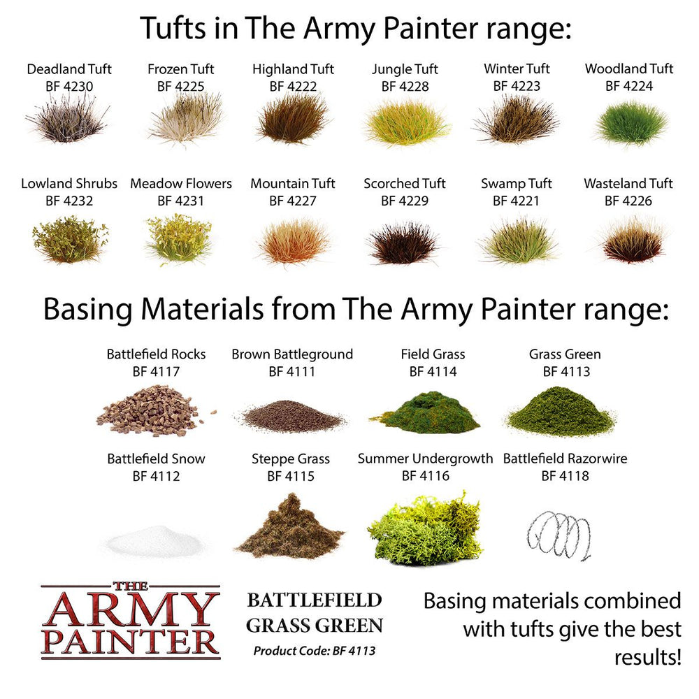 Army Battlefields Grass Green Flock