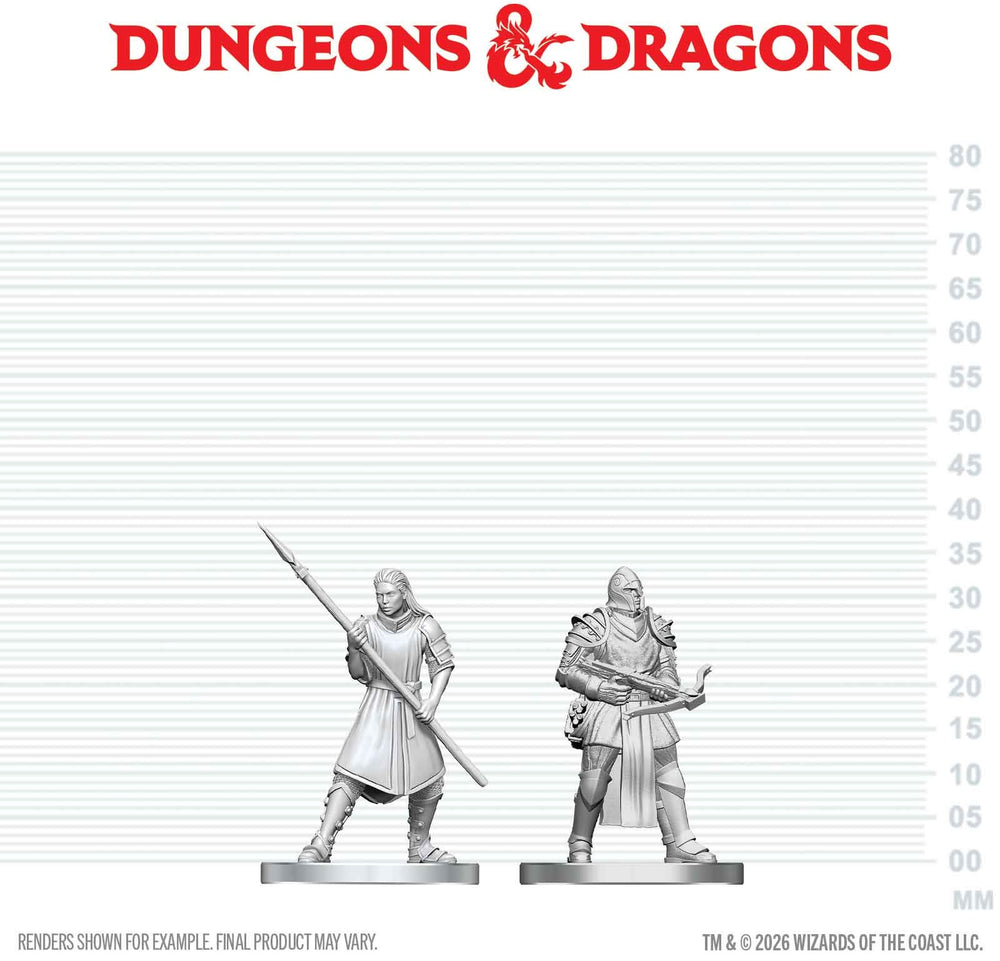 DND UNPAINTED MINIS WV29 TOWN GUARDS (36/144) [2026-08-15]