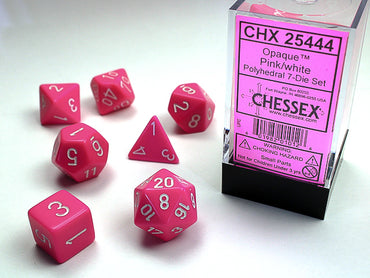 OPAQUE POLYHEDRAL DICE 7-Die Set