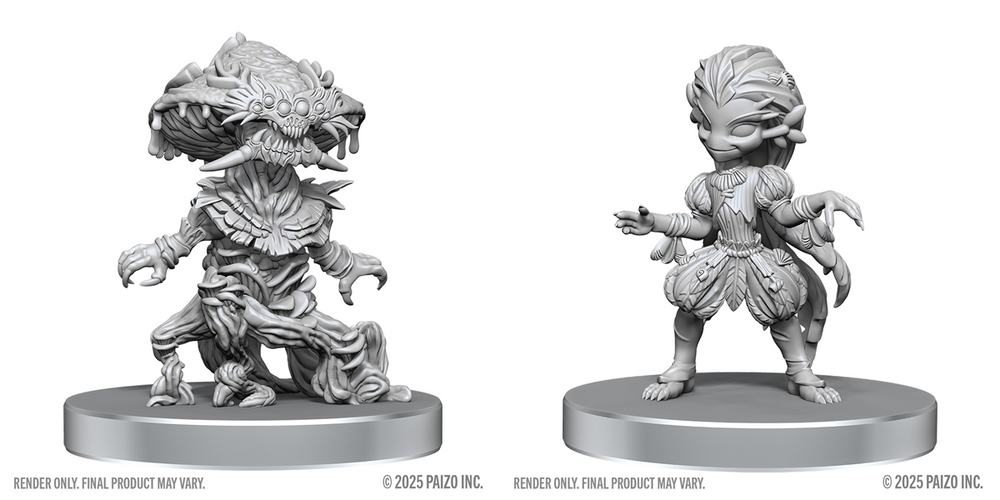 PF UNPAINTED MINIS WV28 FUNGUS LESHY AND SEAWEED LESHY