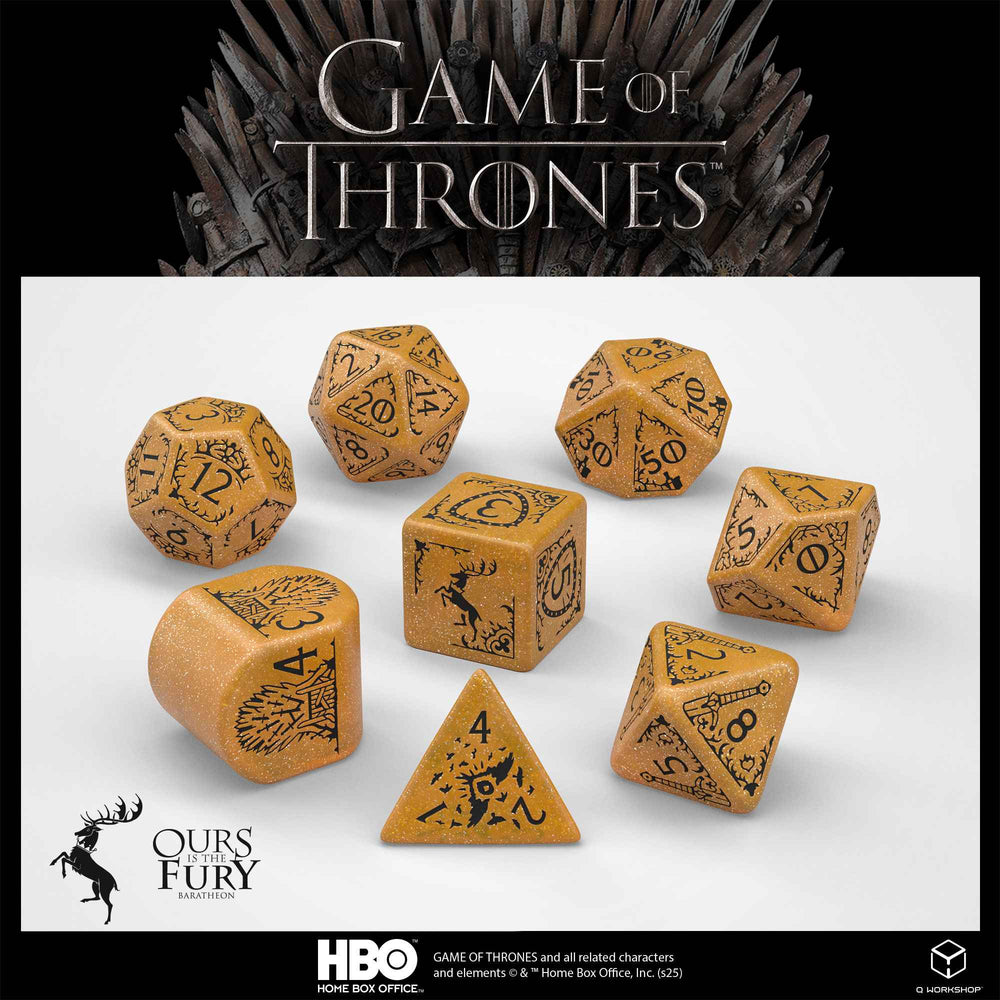 GAME OF THRONES RPG DICE SET BARATHEON