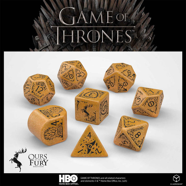GAME OF THRONES RPG DICE SET BARATHEON