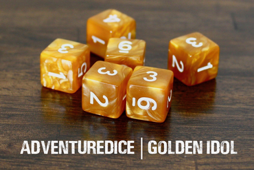 Golden Idol d6 dice set