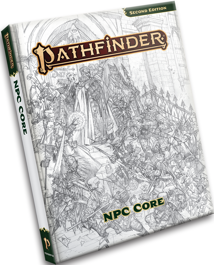 PATHFINDER 2E RPG NPC CORE SKETCH COVER