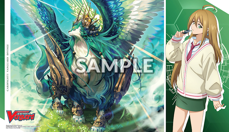 BUSHI SUPPLIES RUBBER PLAYMAT VOL. 8 CFV DIVINEZ DELUXE ARC DESIGN B: MEGUMI & MAGNOLIA PATRIARCH