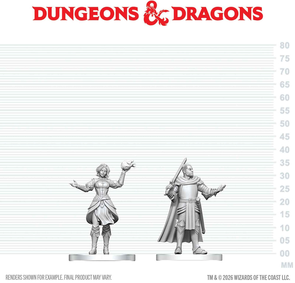 DND UNPAINTED MINIS WV29 KNIGHT & MAGE APPRENTICE (36/144) [2026-08-15]
