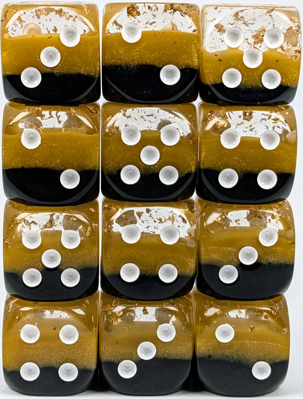SET OF 12D6 PIPS DICE DWARVEN STOUT