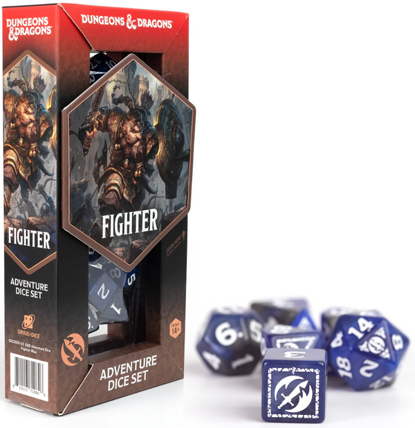DND Adventure Dice  FIGHTER: BLUE