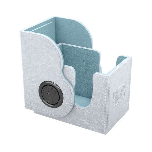 DRAGON SHIELD DRAGON BOX 80+ WHITE & AQUA