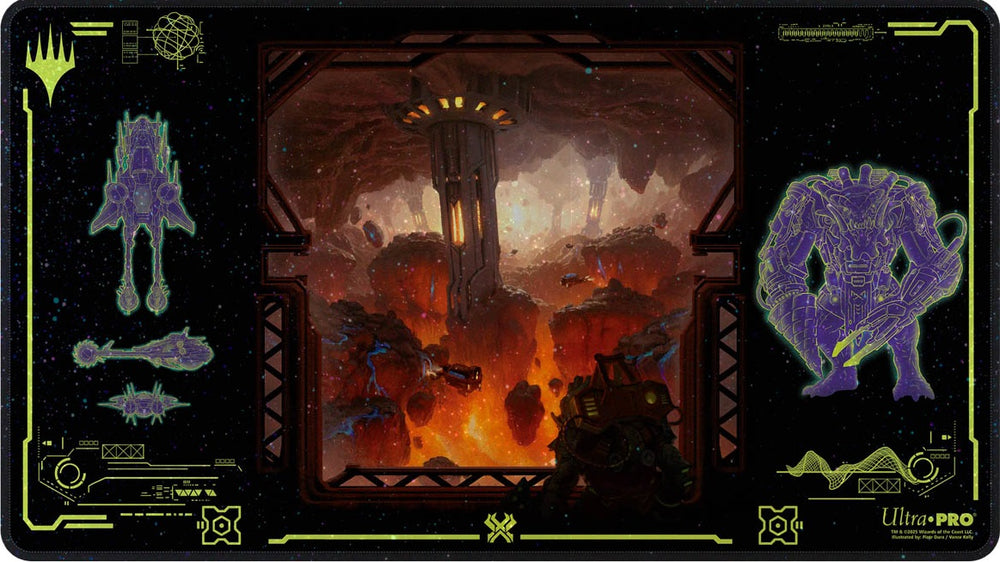 UP PLAYMAT MTG EDGE OF ETERNITIES RED  HOLOFOIL