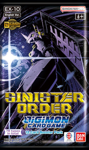 DIGIMON CG EX10 SINISTER ORDER EXTRA PACK