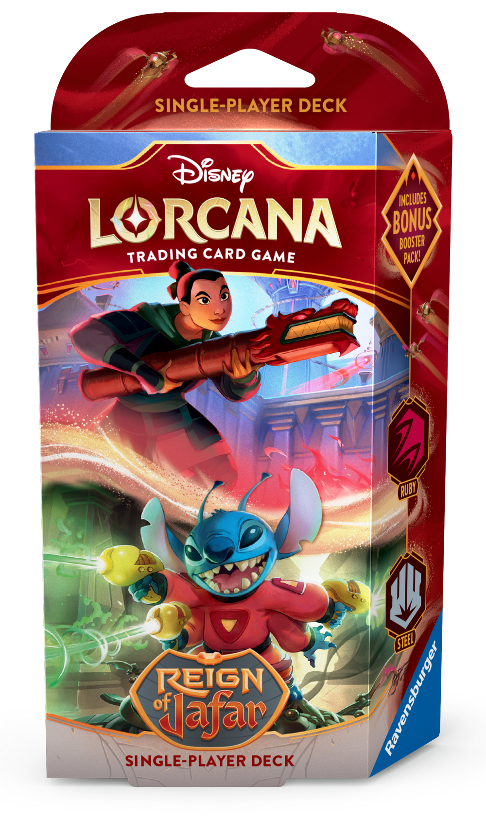 DISNEY LORCANA SET 8 REIGN OF JAFAR STARTER DECK - RUBY & STEEL