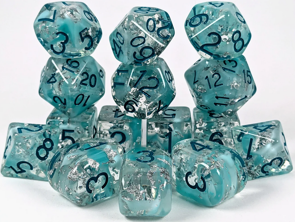 SET OF 15 DICE ARCTIC BLAST