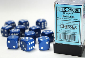 OPAQUE 16MM DICE BLOCK (12 dice)