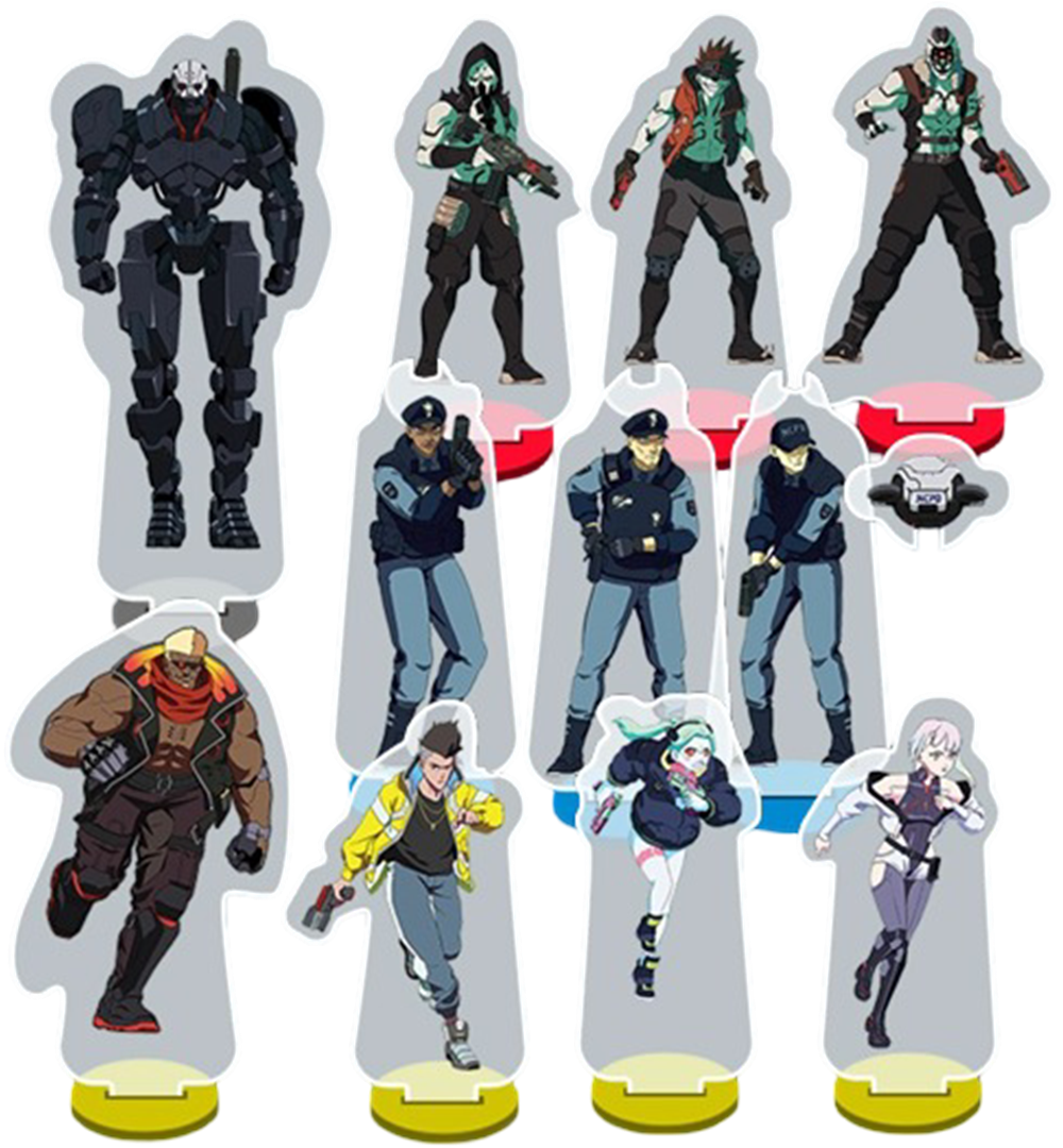 CYBERPUNK EDGERUNNERS: HUNTED DELUXE ACRYLIC STANDEES [2026-09-15]
