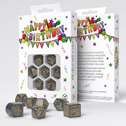 HAPPY BIRTHDAY DICE SET CONFETTI