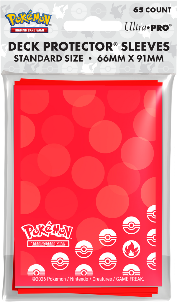 UP D-PRO POKEMON ENERGY FIRE TYPE 65CT