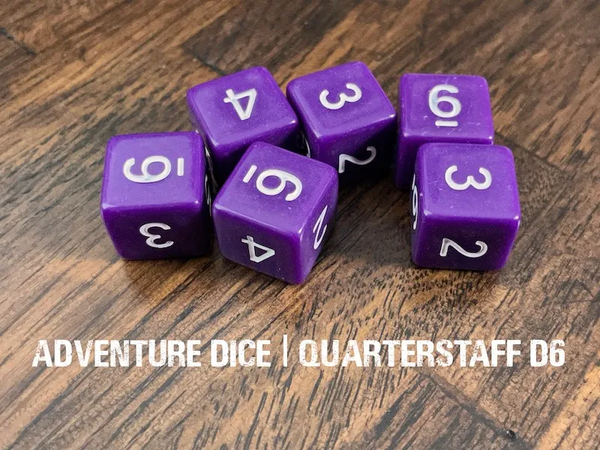 Quarterstaff d6 dice set