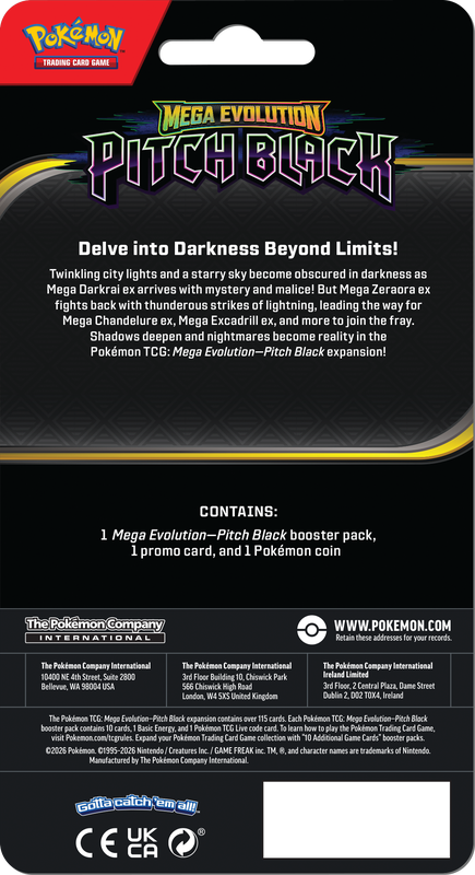 POKEMON ME05 PITCH BLACK CHECKLANE BLISTER [2026-07-17]