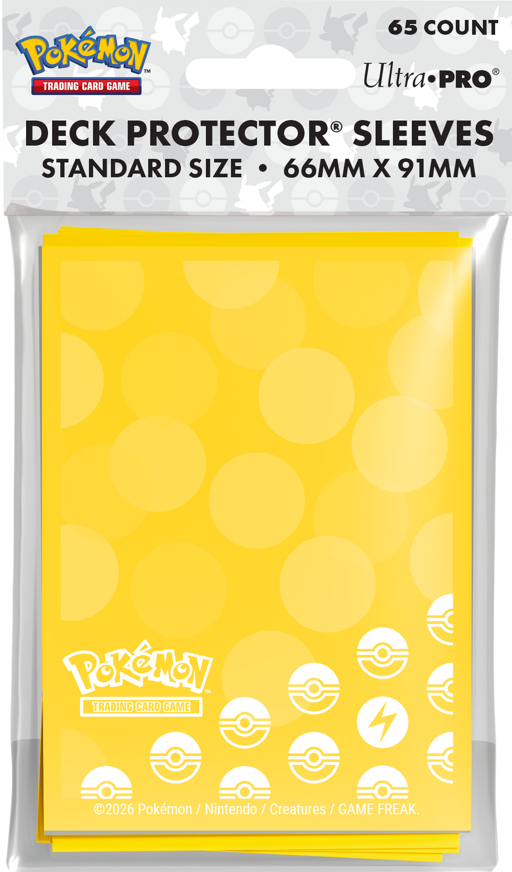 UP D-PRO POKEMON ENERGY LIGHTNING TYPE  65CT