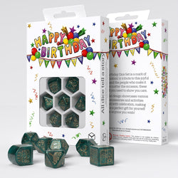 HAPPY BIRTHDAY DICE SET BALLOONS
