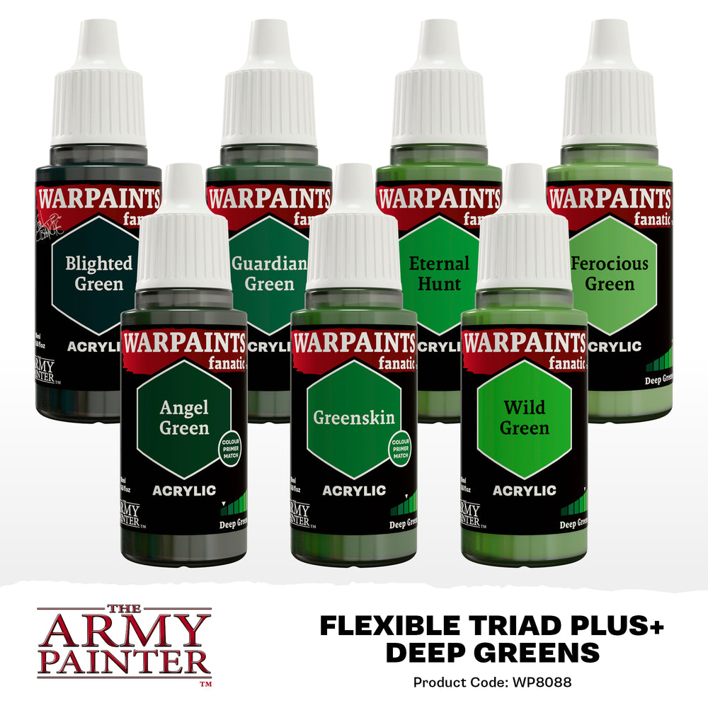 WARPAINTS: FANATIC FLEXIBLE TRIAD PLUS+  DEEP GREENS