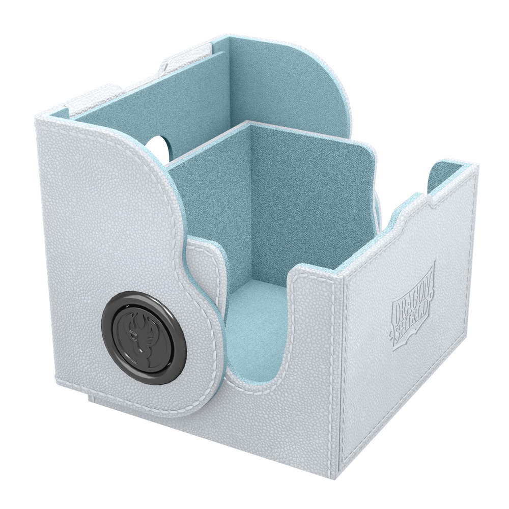 DRAGON SHIELD DRAGON BOX 150+ WHITE & AQUA